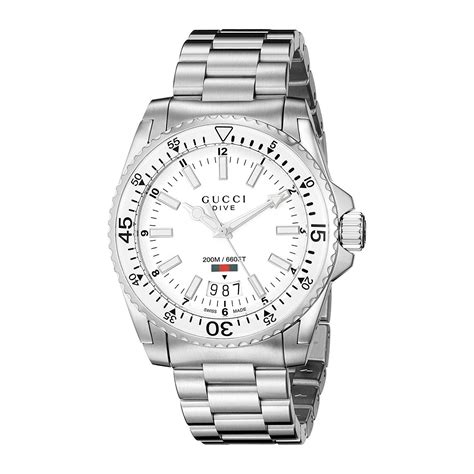 gucci men's ya136302 dive stainless steel watch|Gucci Dive (YA136302) .